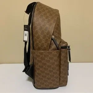 Karl Lagerfeld Paris Brown Monogram Amour Backpack-NWT Karl Lagerfeld Backpack Bags & Handbags for Women for sale  main image 4